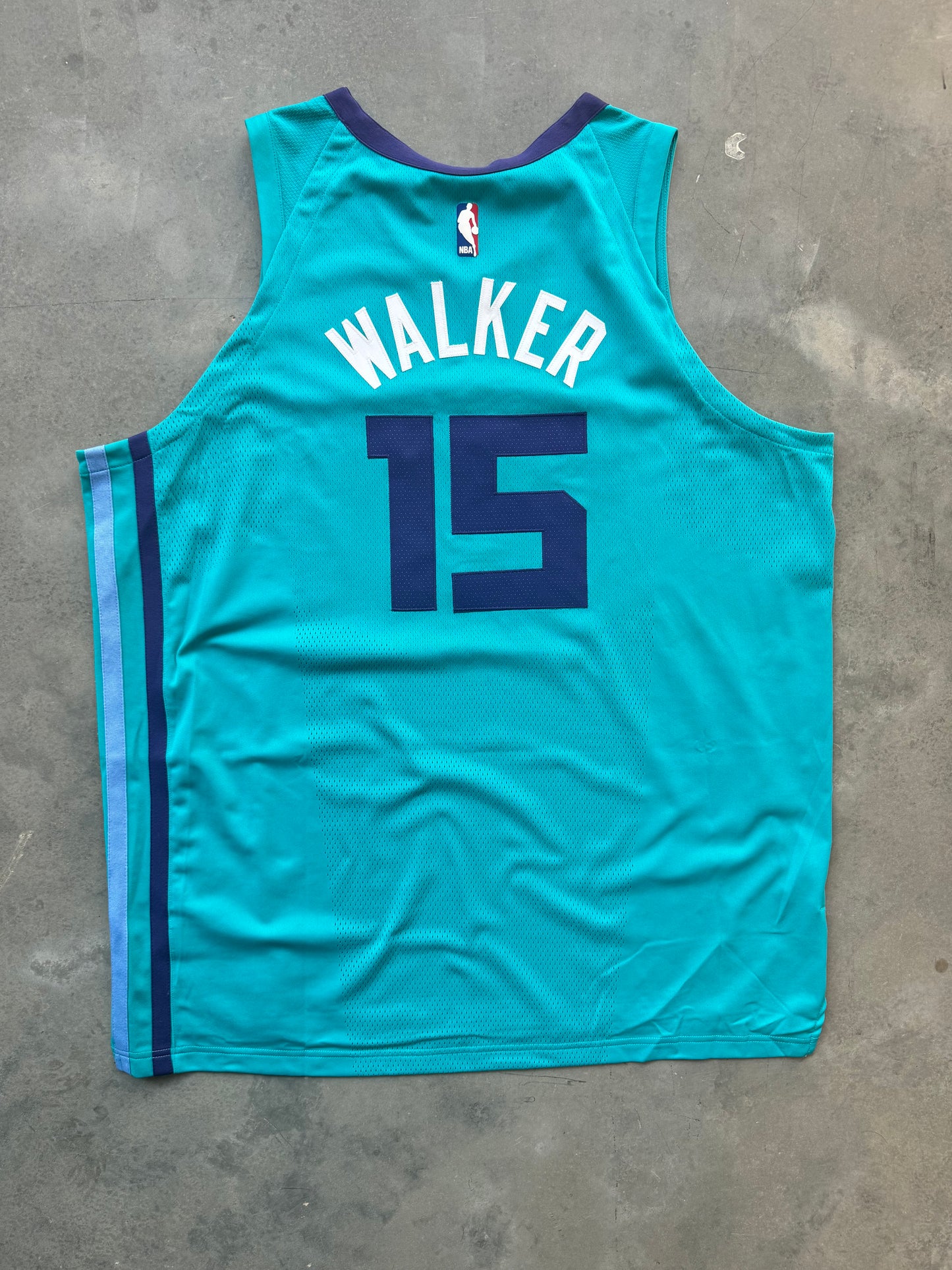 2017/2018 Charlotte Hornets Kemba Walker Teal Jordan Brand Authentic Stitched NBA Jersey (56/XXL)