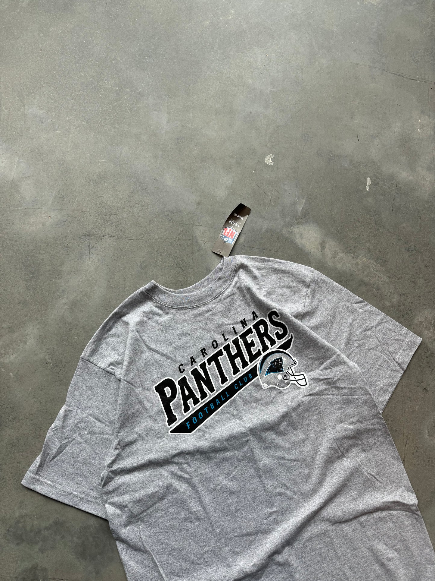 00’s Carolina Panthers Football Club Vintage Reebok NFL Tee - Deadstock (Large)