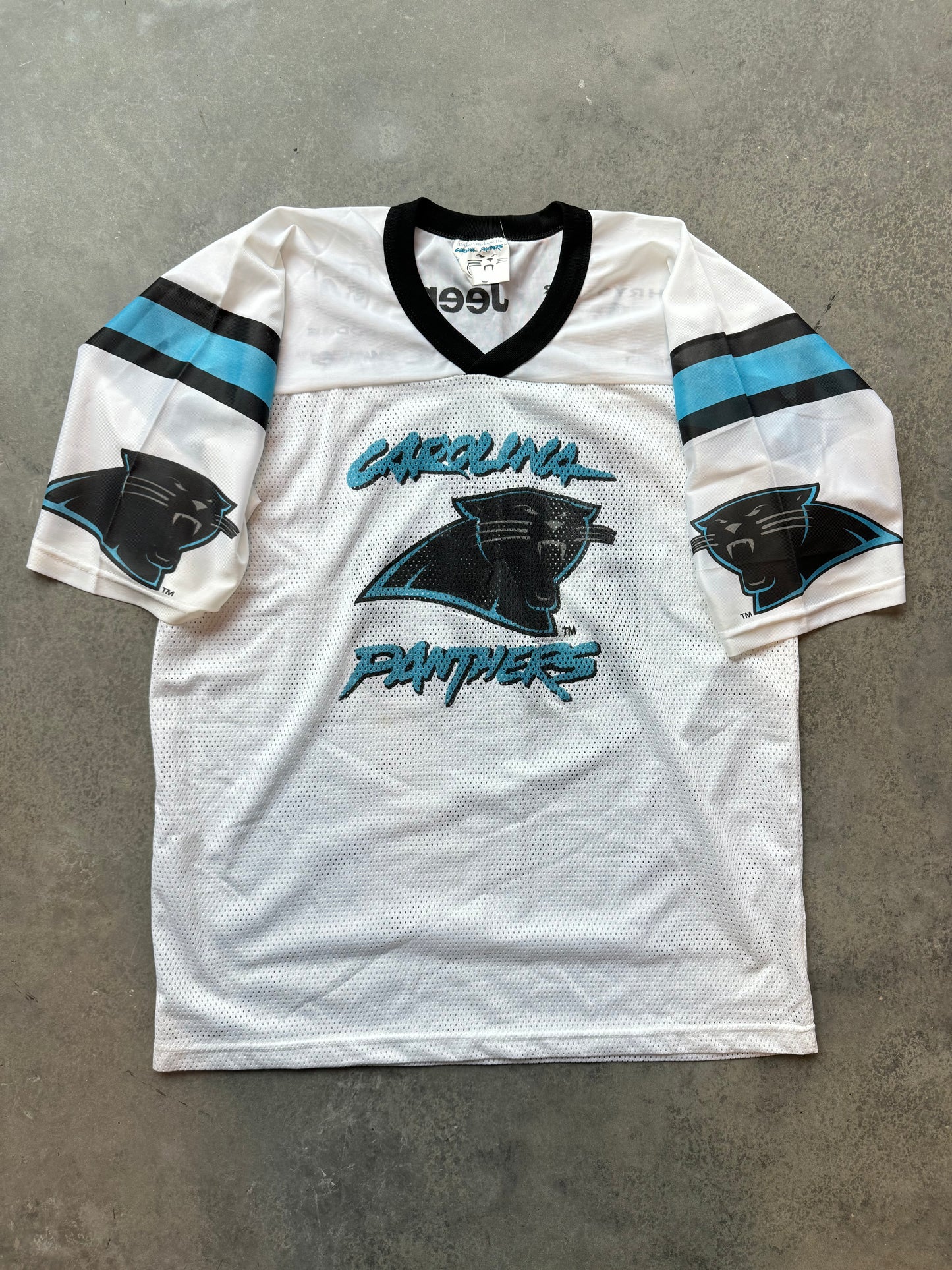 2005 Carolina Panthers x Jeep White Mesh NFL Jersey (XL)