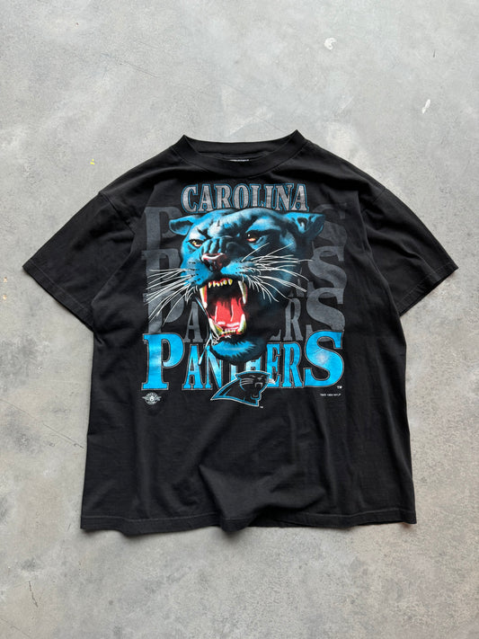 1994 Carolina Panthers Vintage Trench Sportswear Big Face Realistic Cat NFL Tee (XL)