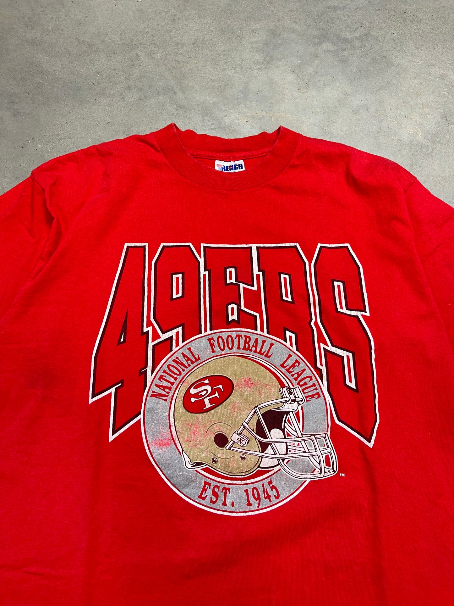 90’s San Francisco 49ers Vintage Logo NFL Tee (Large)