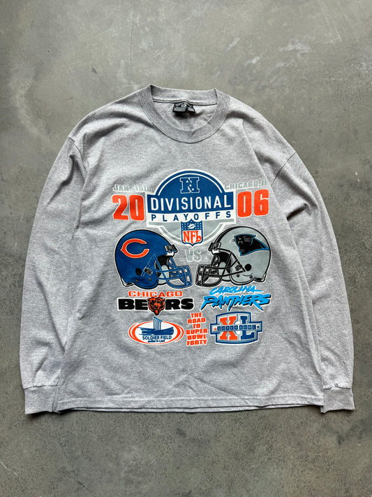 2006 Carolina Panthers vs. Chicago Bears NFL Divisional Playoffs Vintage Longsleeve Tee - Deadstock (XL)