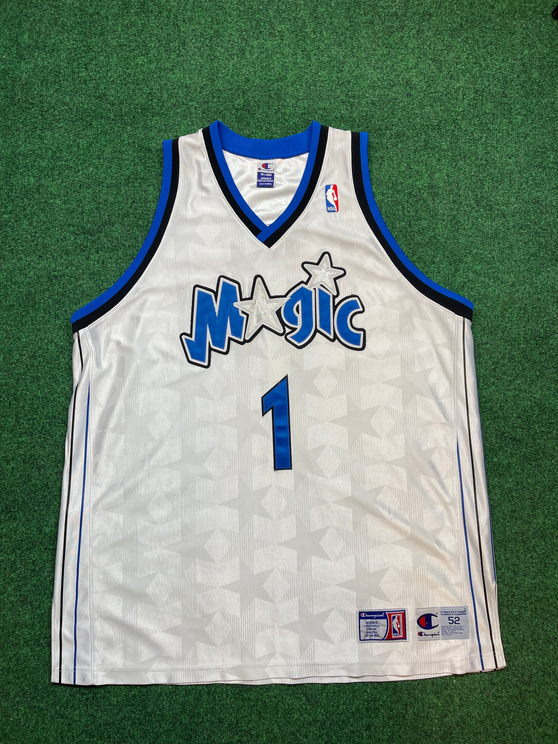 2002 Orlando Magic Tracy McGrady Vintage Stars Print Champion 2002 Orlando Magic Tracy McGrady Vintage Stars Print Champion