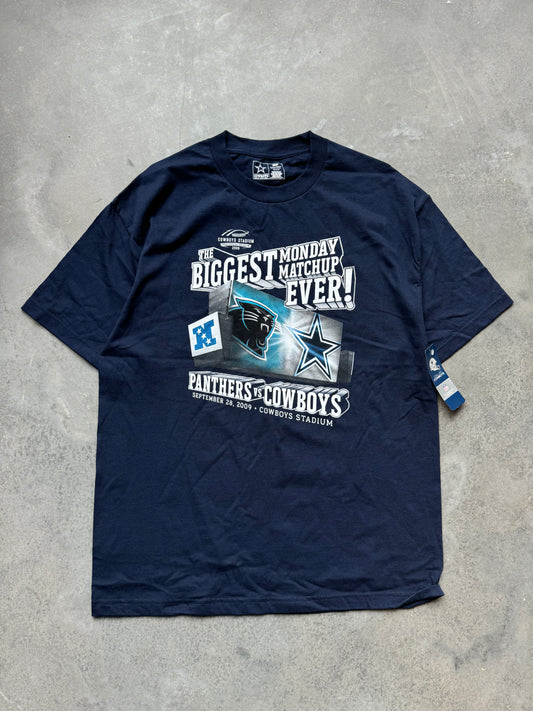 2009 Carolina Panthers vs. Dallas Cowboys “The Biggest Monday Matchup Ever!” NFL Tee - Deadstock (Large)