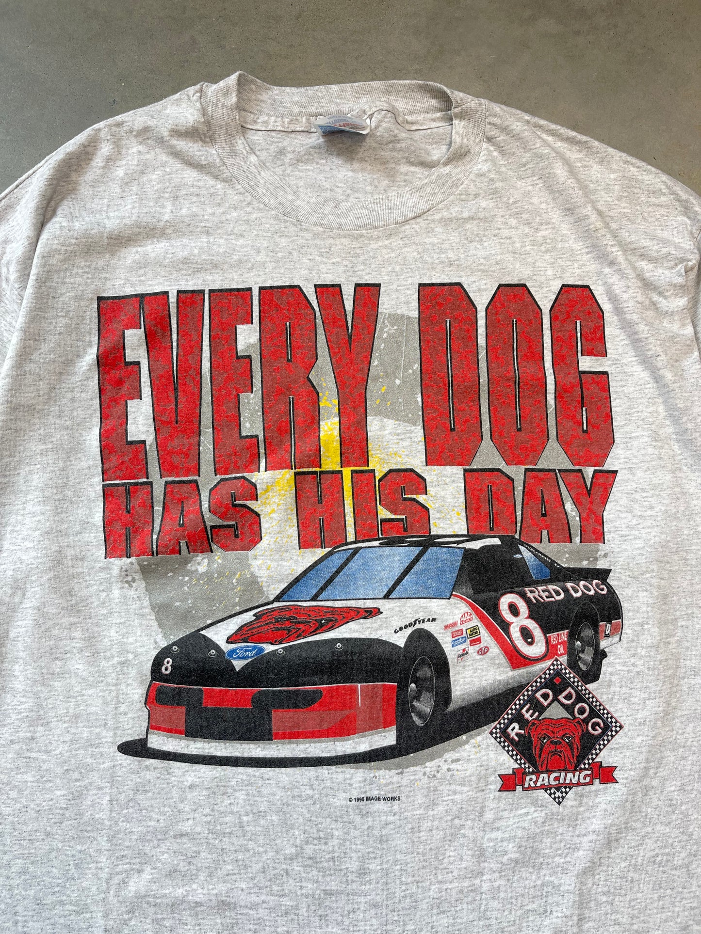 1995 Red Dog “Every Dog Has His Day” Vintage NASCAR Racing Tee (XL)