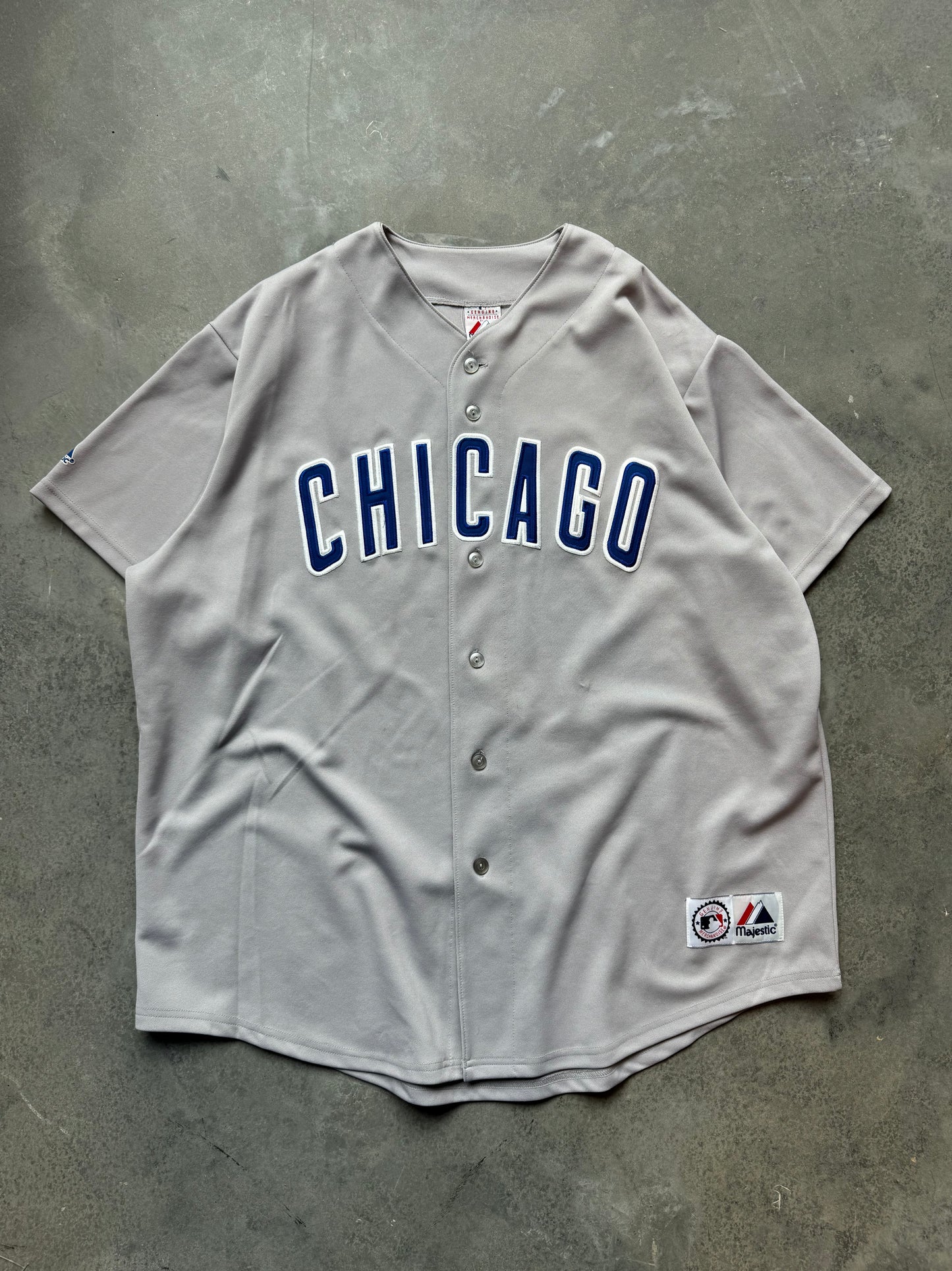 00’s Chicago Cubs Vintage Majestic Road Grey MLB Jersey (XXL)