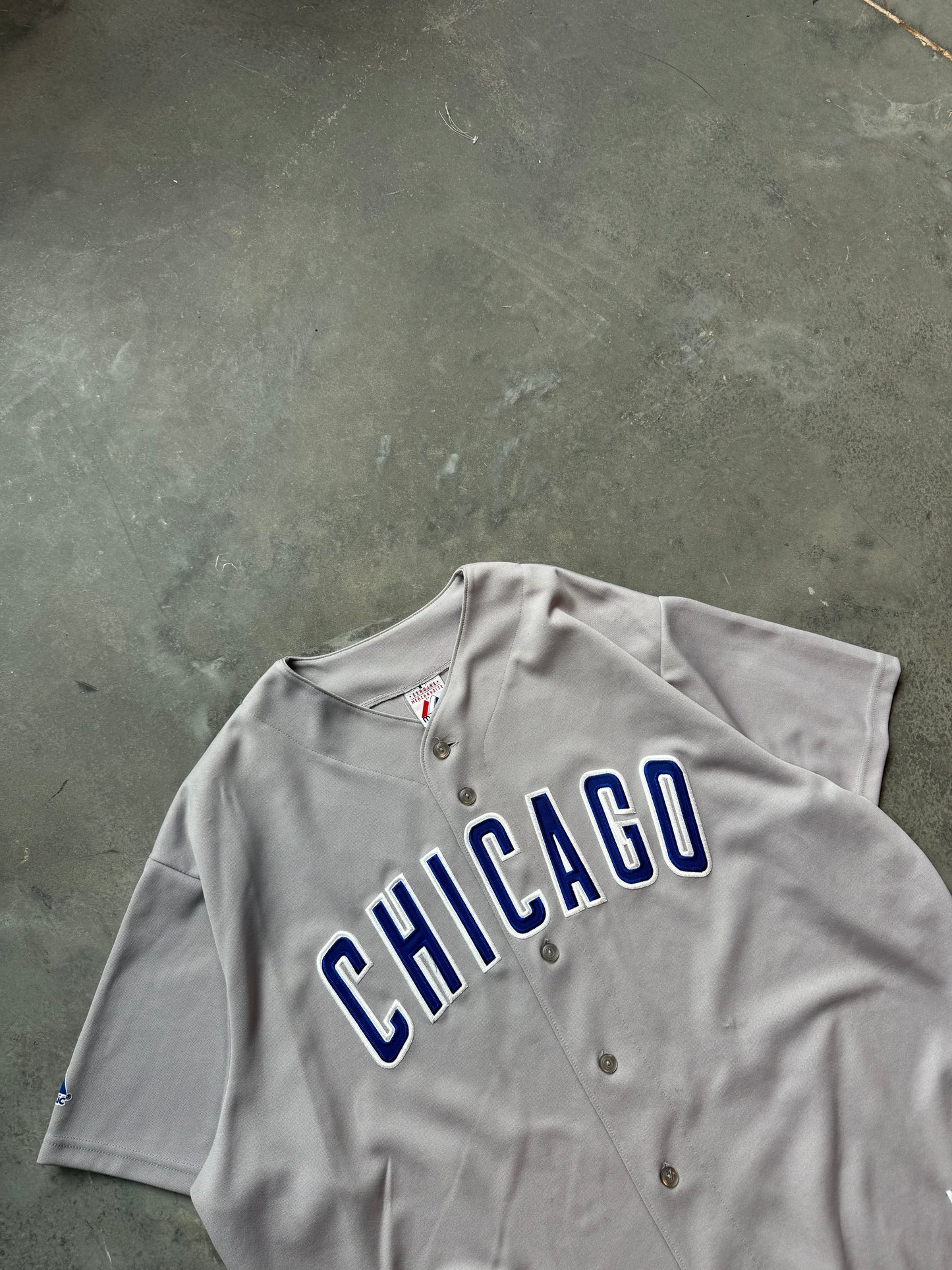 00’s Chicago Cubs Vintage Majestic Road Grey MLB Jersey (XXL)