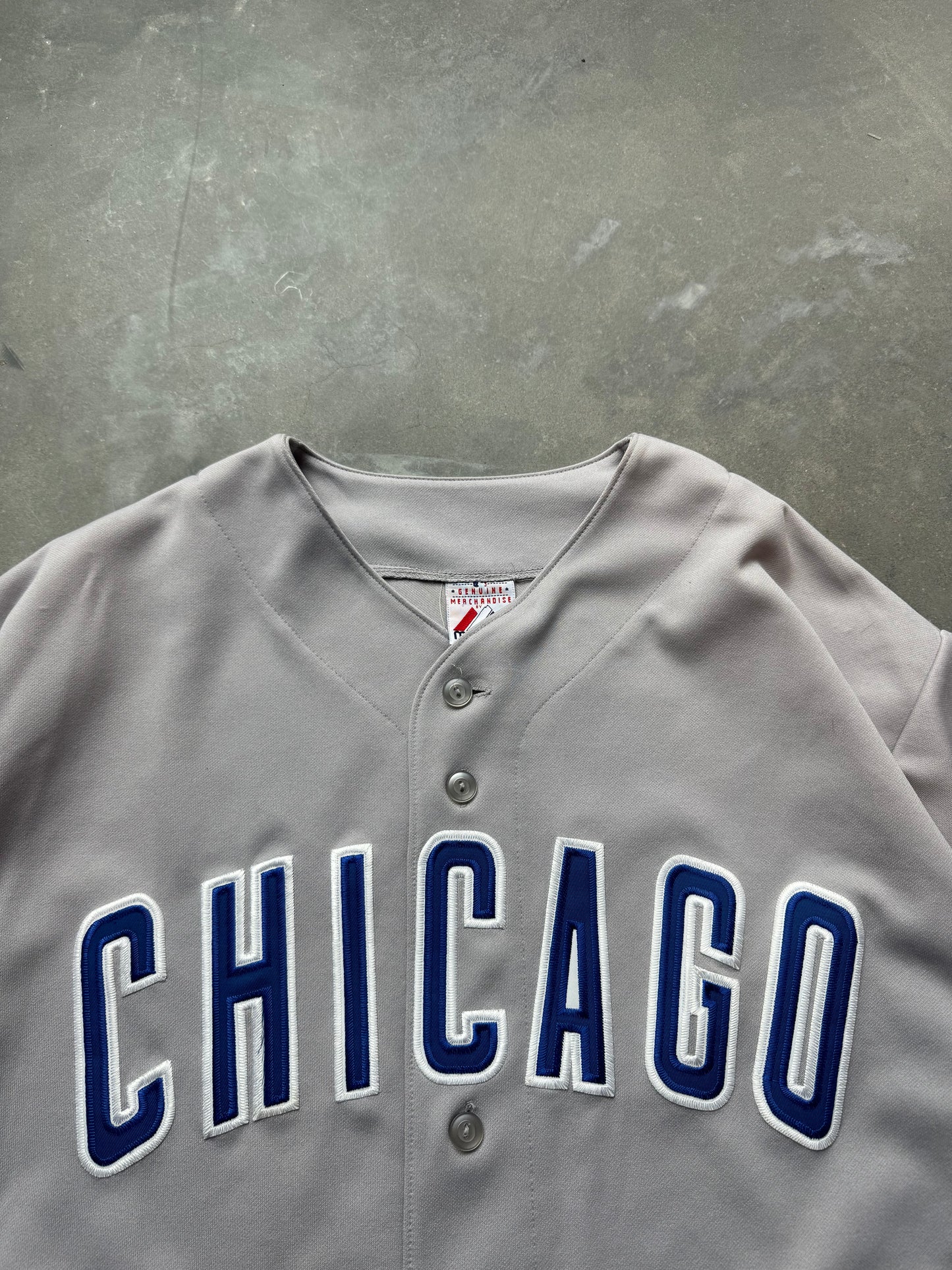 00’s Chicago Cubs Vintage Majestic Road Grey MLB Jersey (XXL)