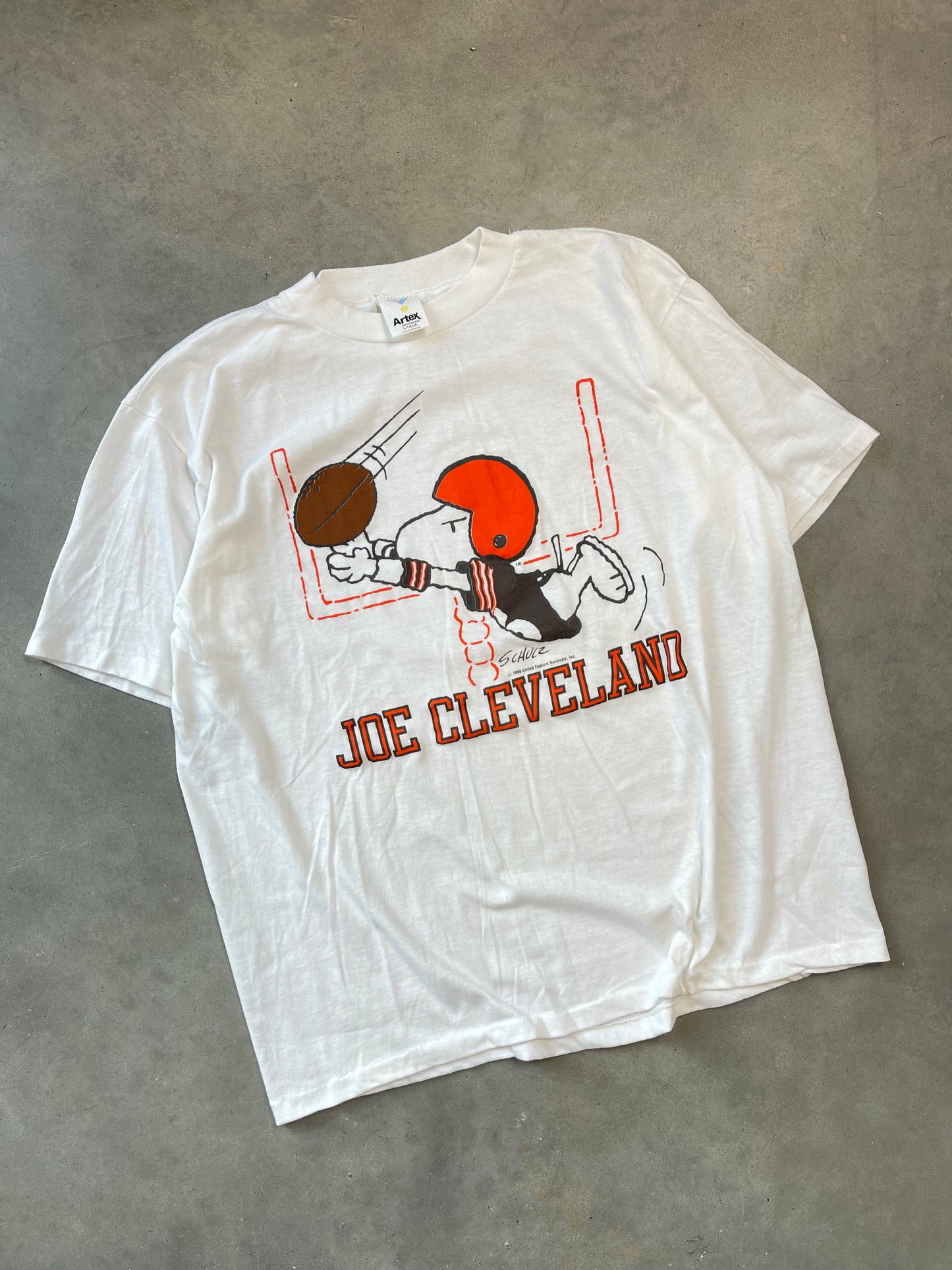 90’s Cleveland Browns Vintage Snoopy NFL Tee (Large)