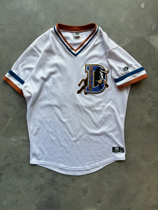 2023/2024 Durham Bulls Ronny Simon White Game Worn MiLB Minor League Baseball Jersey (44/Large)