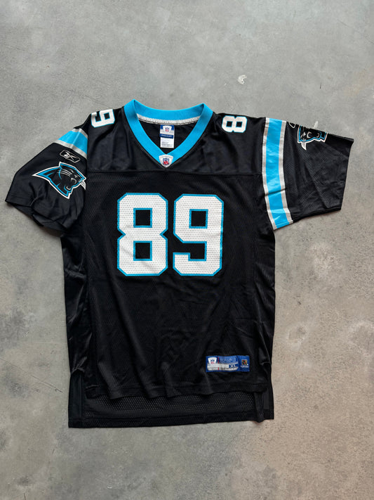 00’s Carolina Panthers Steve Smith Vintage Reebok Black NFL Jersey (Youth XL)