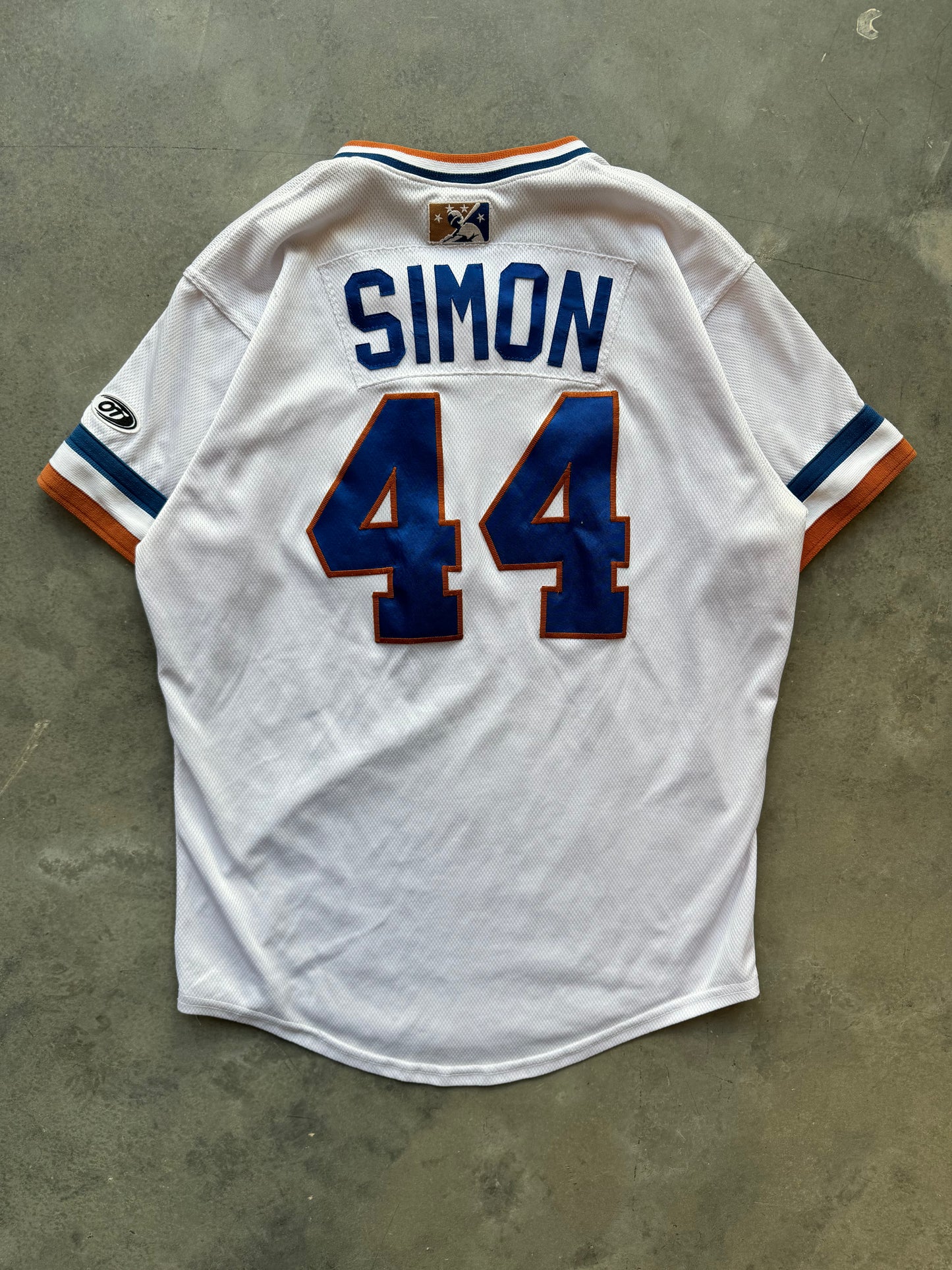 2023/2024 Durham Bulls Ronny Simon White Game Worn MiLB Minor League Baseball Jersey (44/Large)
