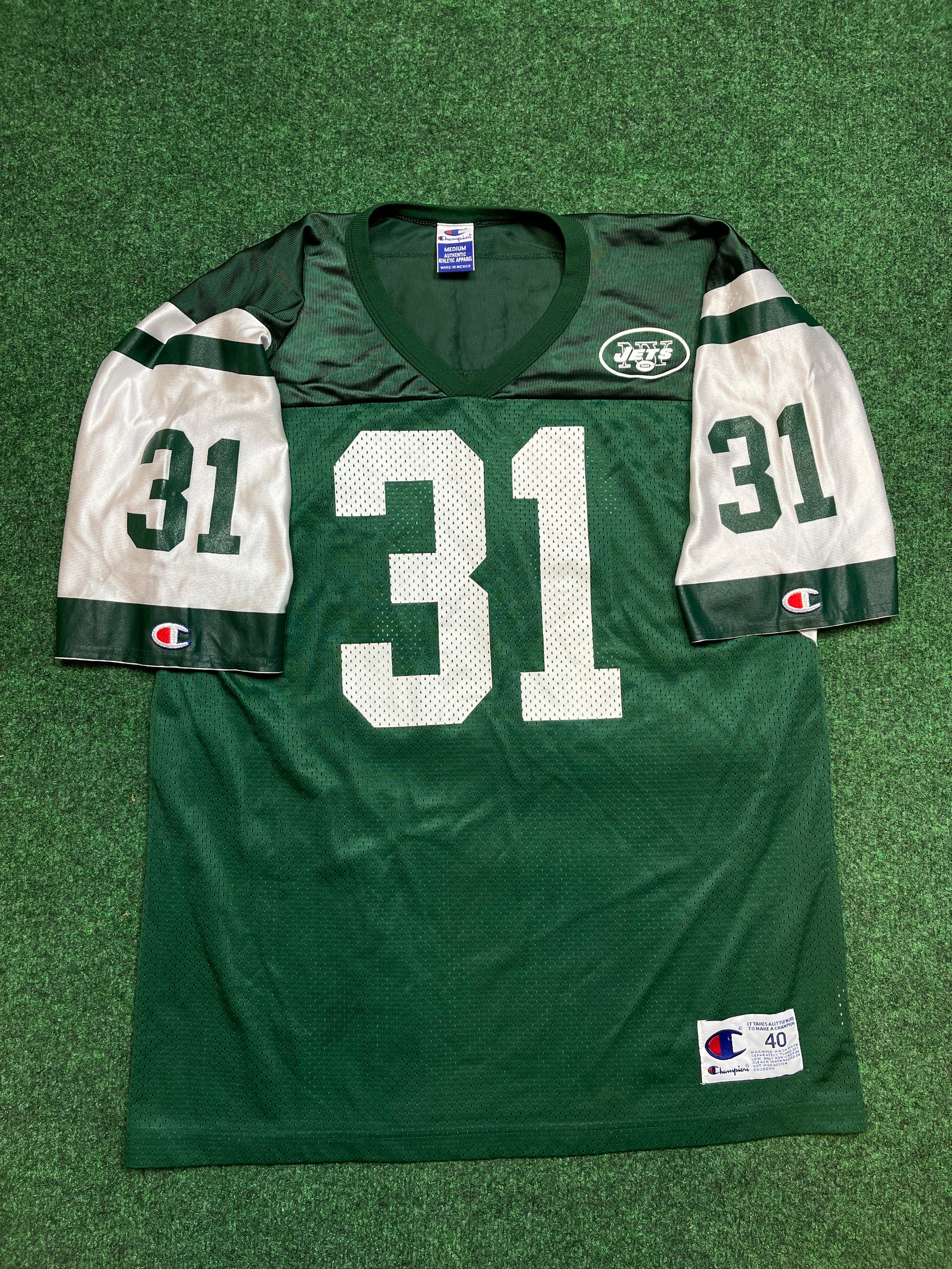 90’s New York Jets Aaron Glenn Vintage NFL Champion Football Jersey (M ...