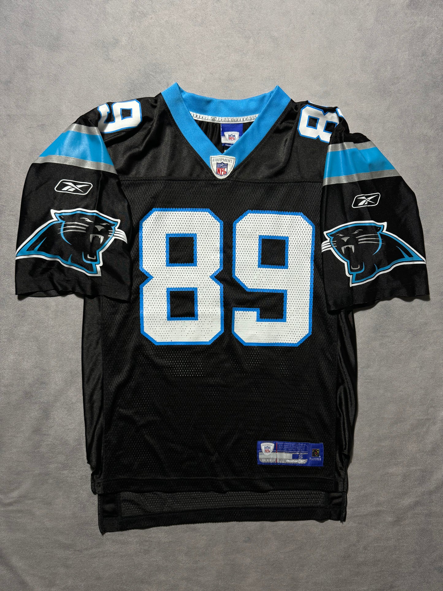 00’s Carolina Panthers Steve Smith Vintage Black Reebok NFL Jersey (Small)