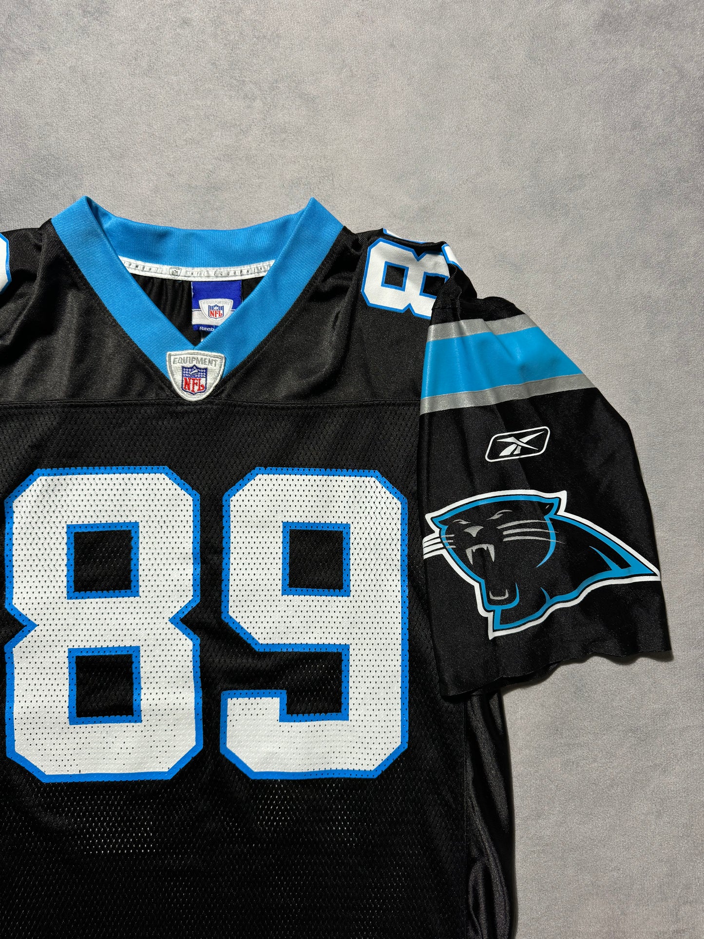 00’s Carolina Panthers Steve Smith Vintage Black Reebok NFL Jersey (Small)