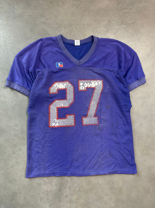 90’s Russell Athletic Vintage Purple/Red Mesh Football Practice Jersey (Large)