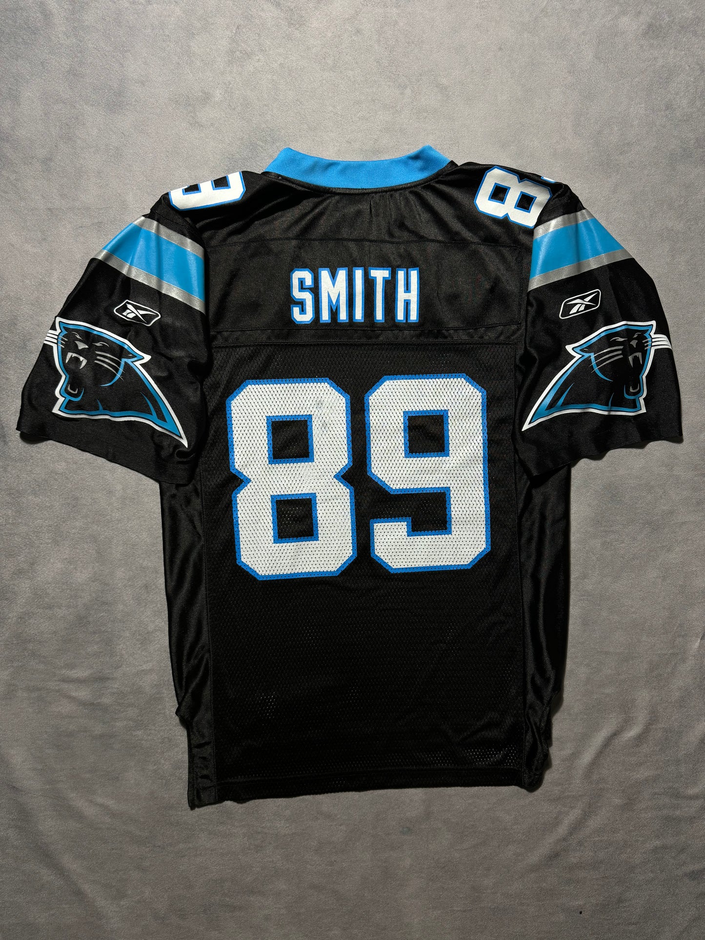 00’s Carolina Panthers Steve Smith Vintage Black Reebok NFL Jersey (Small)