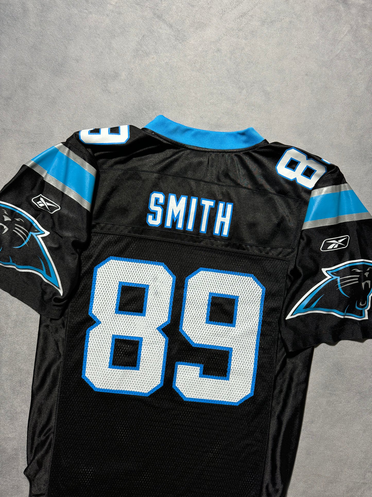 00’s Carolina Panthers Steve Smith Vintage Black Reebok NFL Jersey (Small)
