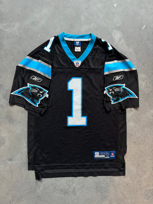 2011 Carolina Panthers Cam Newton Vintage Black Reebok Rookie Year NFL Jersey (Medium)