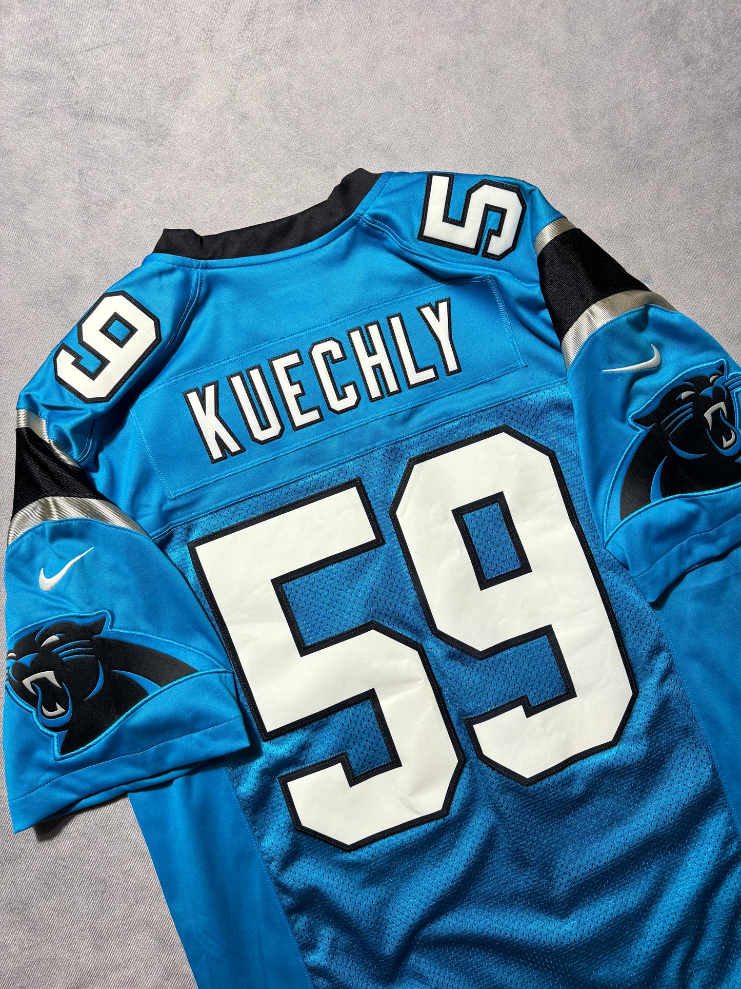 2016 Carolina Panthers Luke Kuechly Nike Alternate Blue Vapor Limited Stitched On Field NFL Jersey (Large)