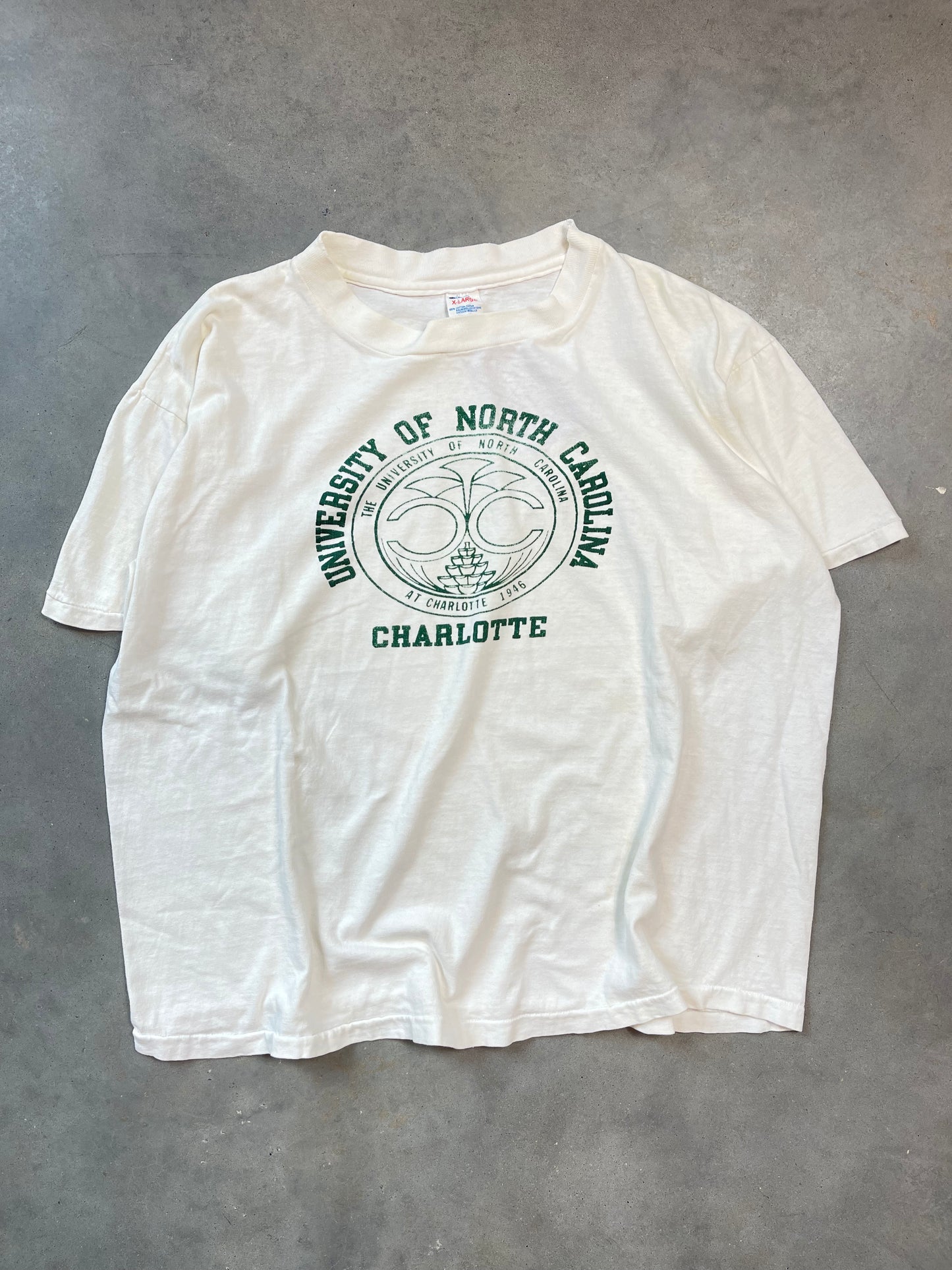 80’s UNC Charlotte Vintage Champion School Seal Tee (Medium)