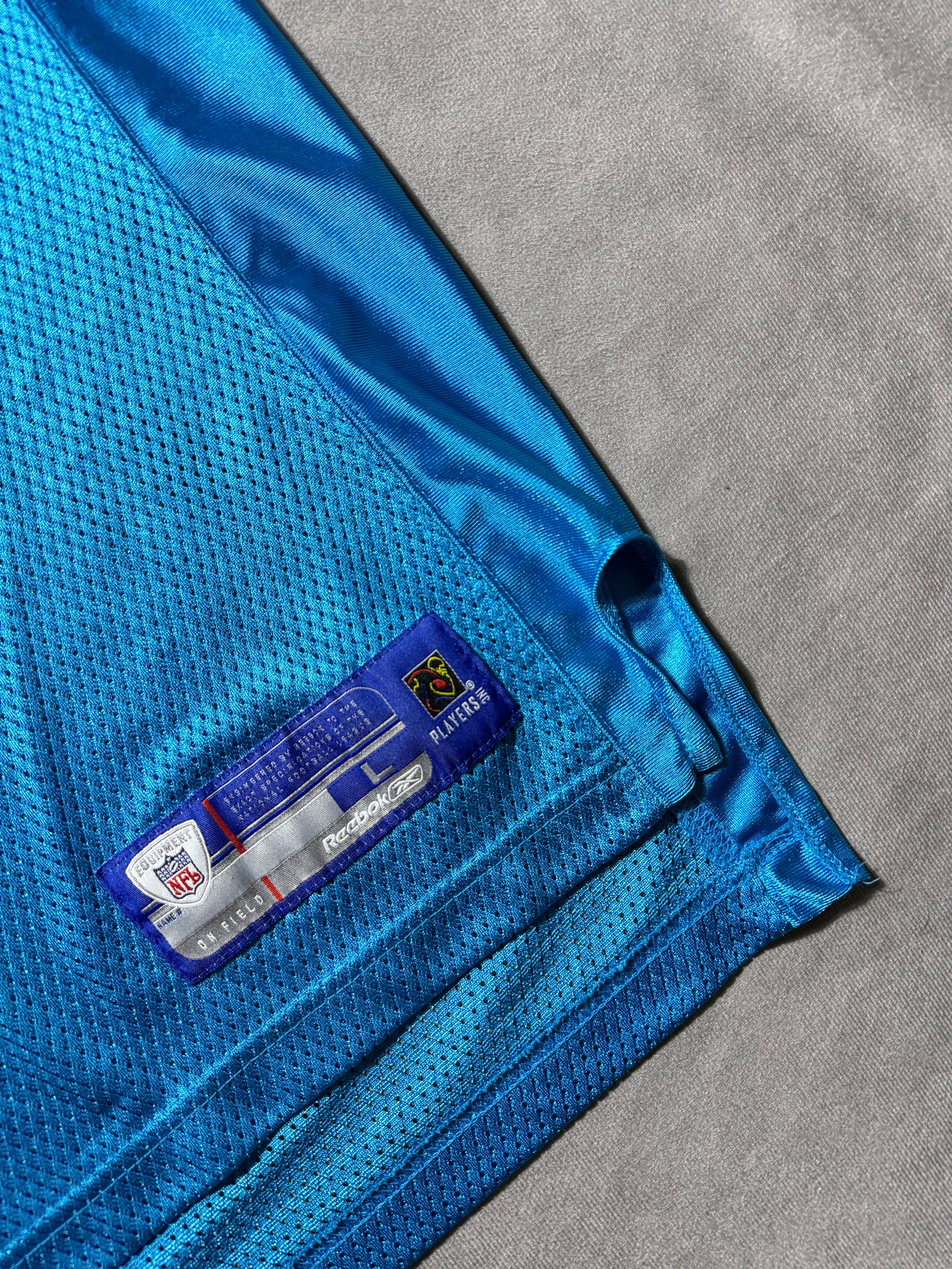 00’s Carolina Panthers Steve Smith Alternate Blue Reebok NFL Jersey (Large)