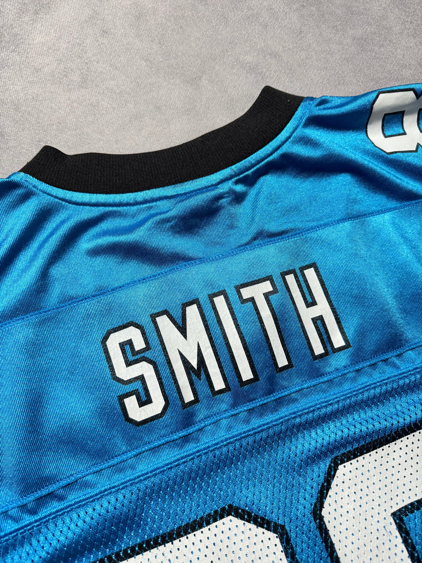 00’s Carolina Panthers Steve Smith Alternate Blue Reebok NFL Jersey (Large)