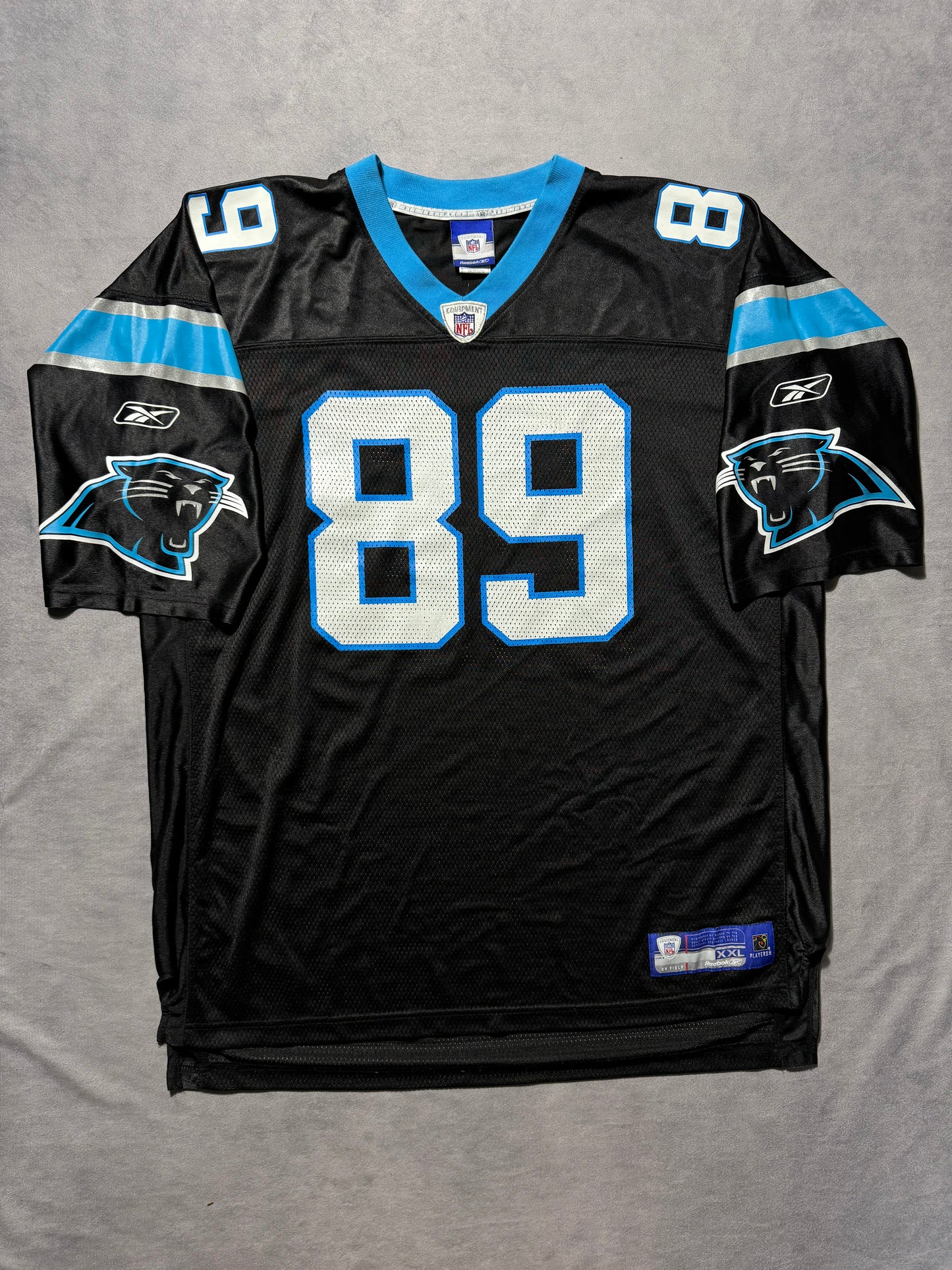 00’s Carolina Panthers Steve Smith Vintage Black Reebok NFL Jersey (XXL)
