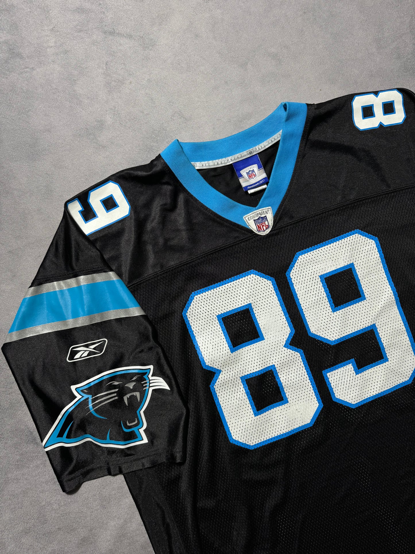 00’s Carolina Panthers Steve Smith Vintage Black Reebok NFL Jersey (XXL)