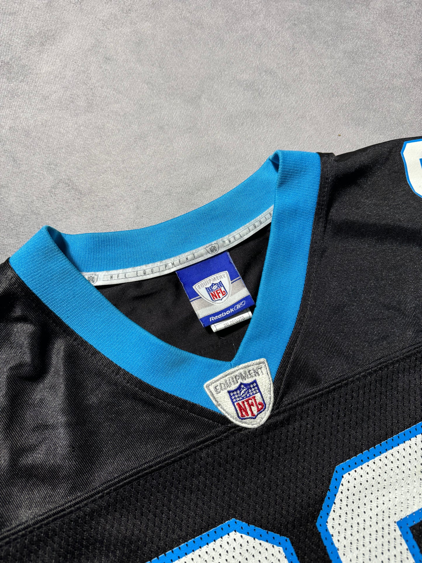 00’s Carolina Panthers Steve Smith Vintage Black Reebok NFL Jersey (XXL)