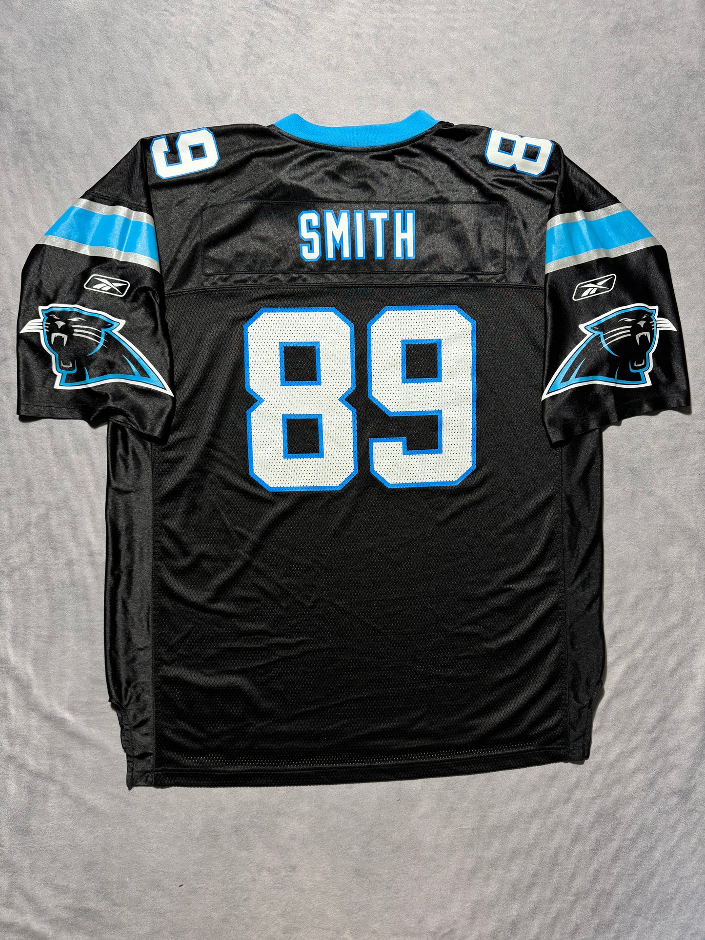 00’s Carolina Panthers Steve Smith Vintage Black Reebok NFL Jersey (XXL)