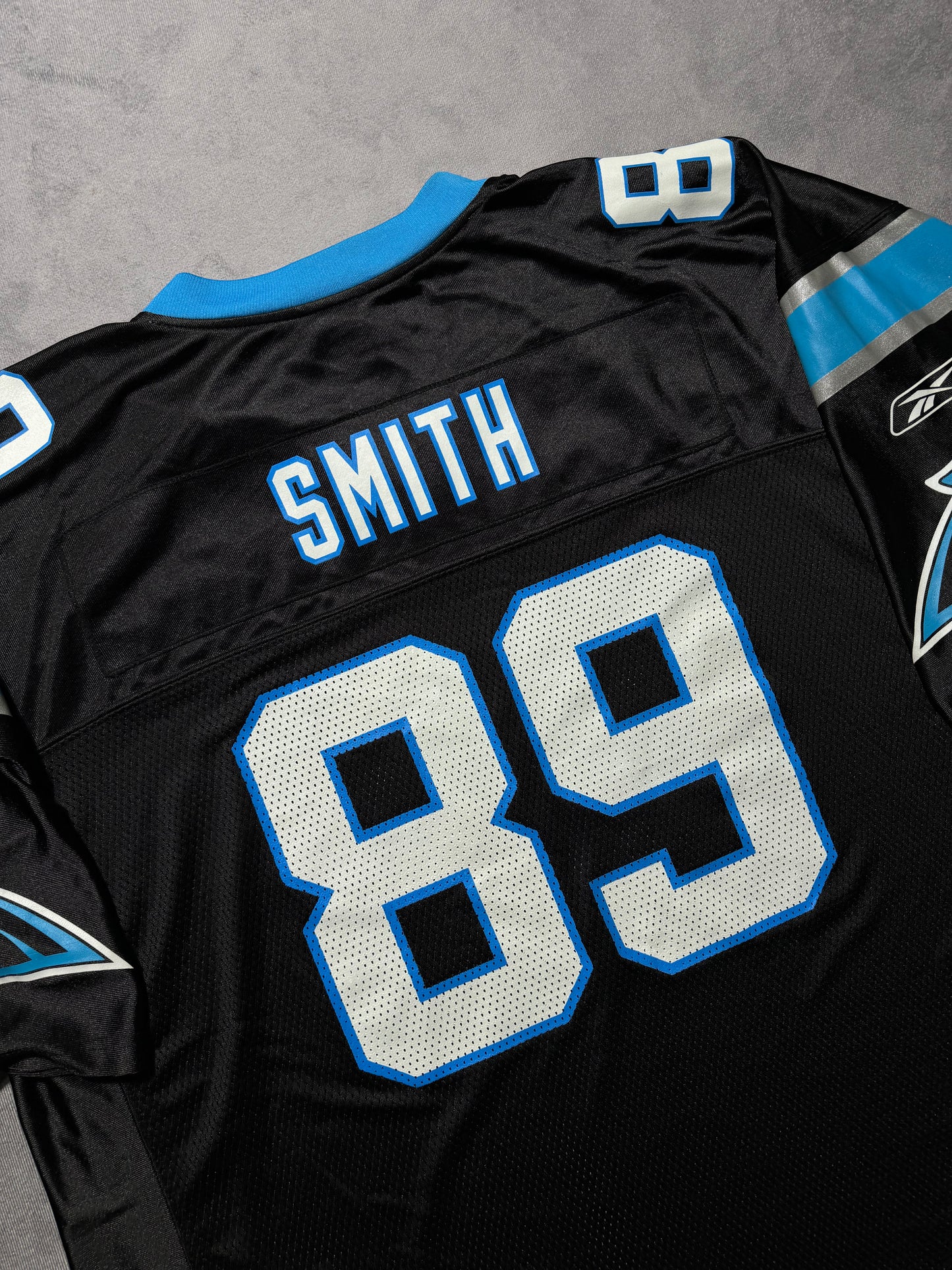 00’s Carolina Panthers Steve Smith Vintage Black Reebok NFL Jersey (XXL)