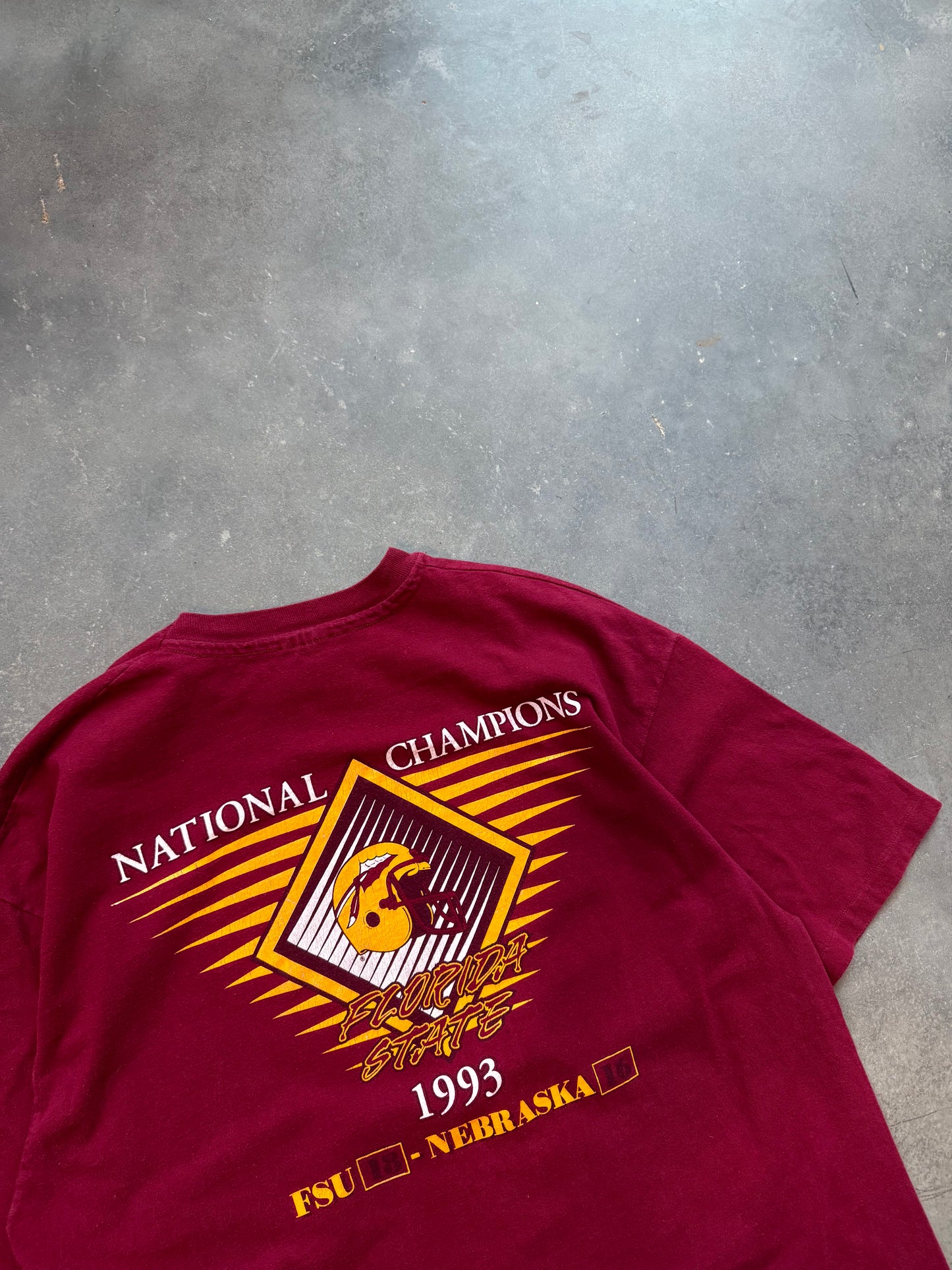 1993 Florida State Seminoles Vintage College Football National Champions Tee (XL)