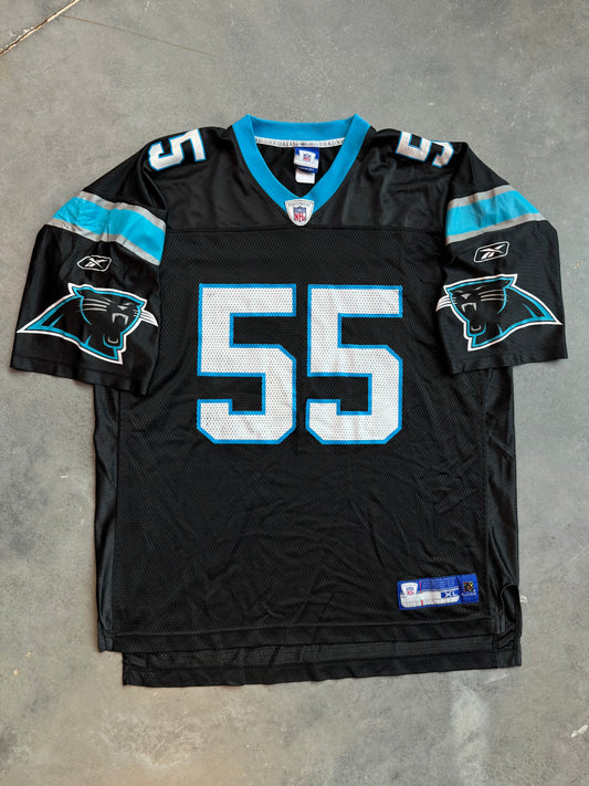 00’s Carolina Panthers Dan Morgan Vintage Black Reebok NFL Jersey (XL)