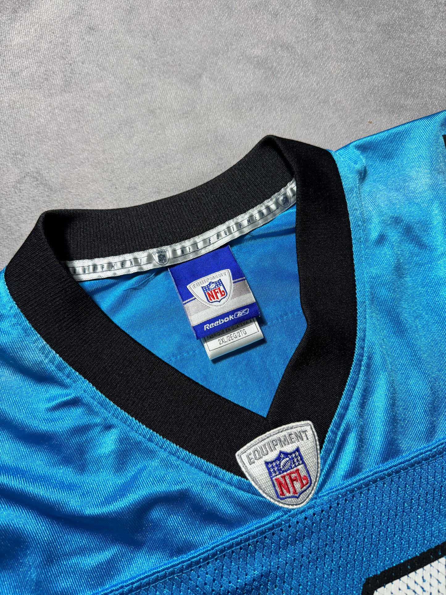 2010 Carolina Panthers Armanti Edwards Vintage Alternate Blue Reebok Rookie Season NFL Jersey (XXL)