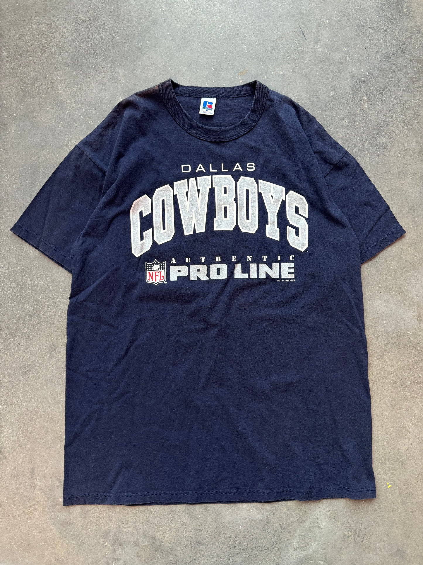 1995 Dallas Cowboys Vintage Russell Athletic NFL Pro Line Tee (XL)