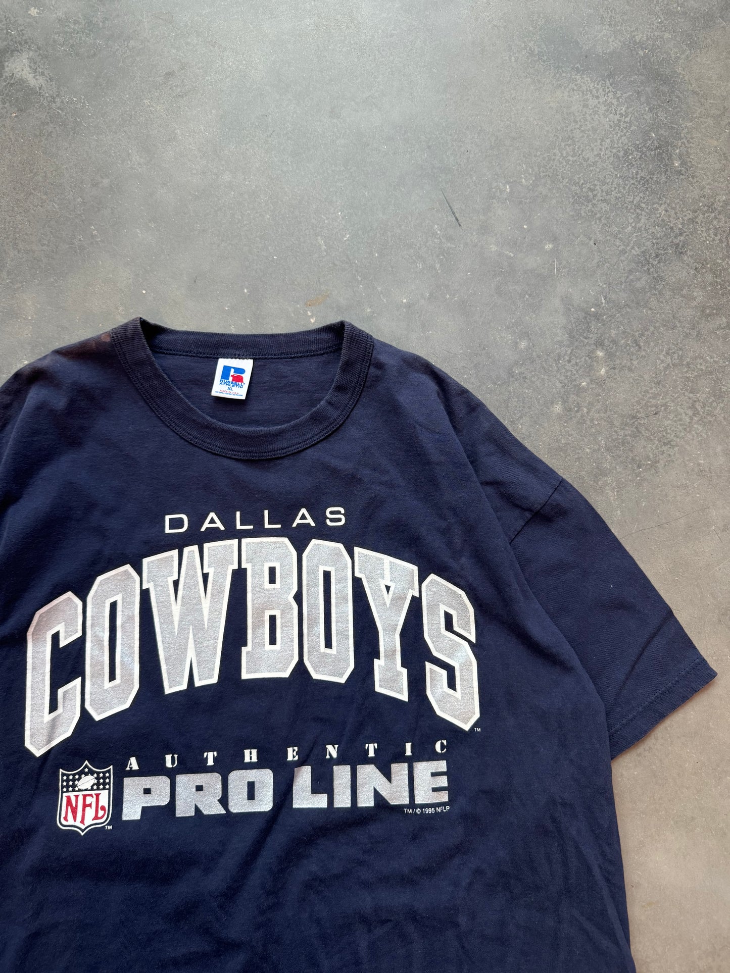 1995 Dallas Cowboys Vintage Russell Athletic NFL Pro Line Tee (XL)