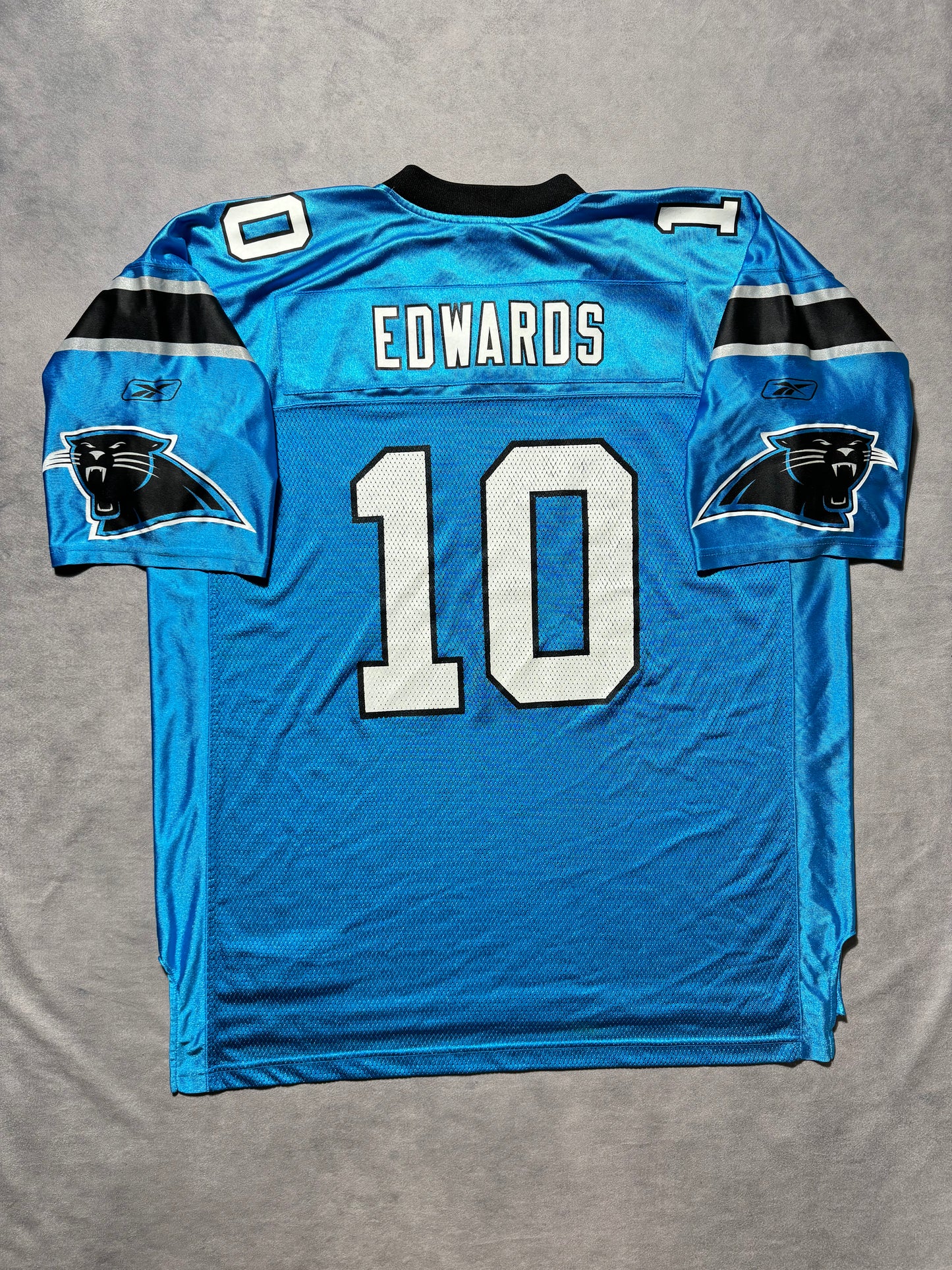 2010 Carolina Panthers Armanti Edwards Vintage Alternate Blue Reebok Rookie Season NFL Jersey (XXL)