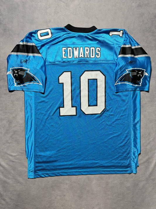 2010 Carolina Panthers Armanti Edwards Vintage Alternate Blue Reebok Rookie Season NFL Jersey (XXL)