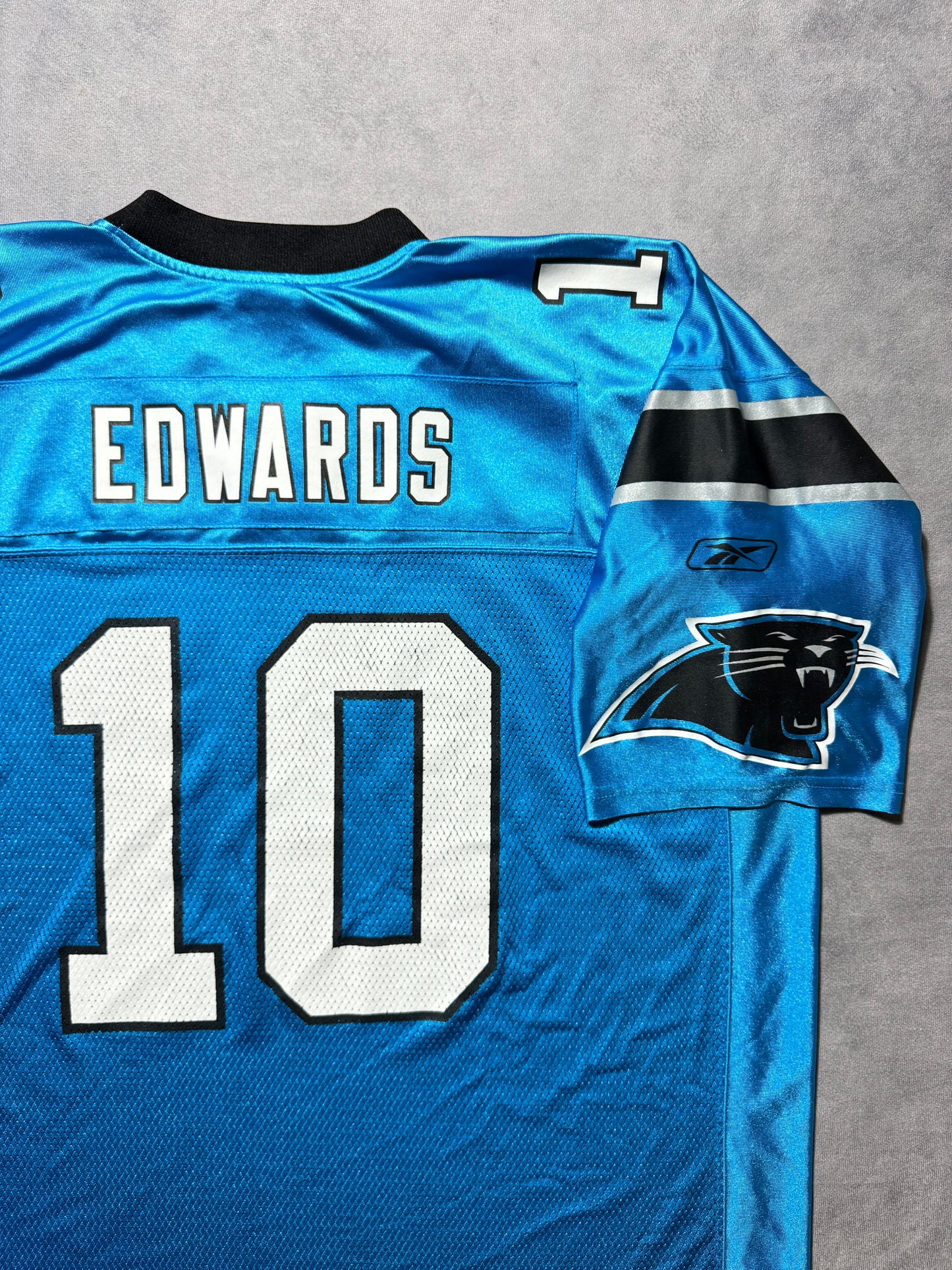 2010 Carolina Panthers Armanti Edwards Vintage Alternate Blue Reebok Rookie Season NFL Jersey (XXL)