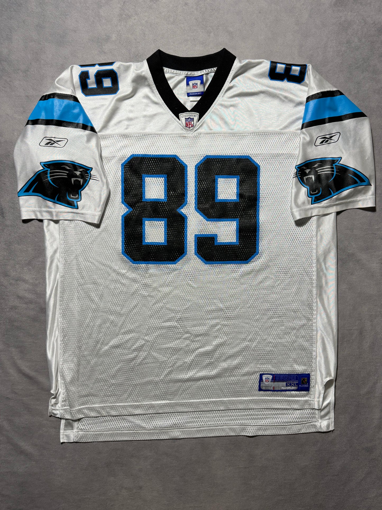 00’s Carolina Panthers Steve Smith Vintage White Reebok NFL Jersey (XXL)