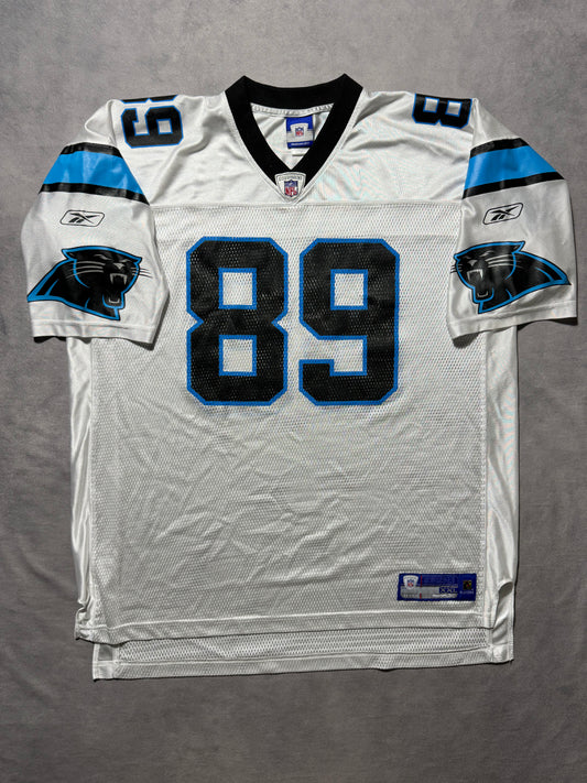 00’s Carolina Panthers Steve Smith Vintage White Reebok NFL Jersey (XXL)