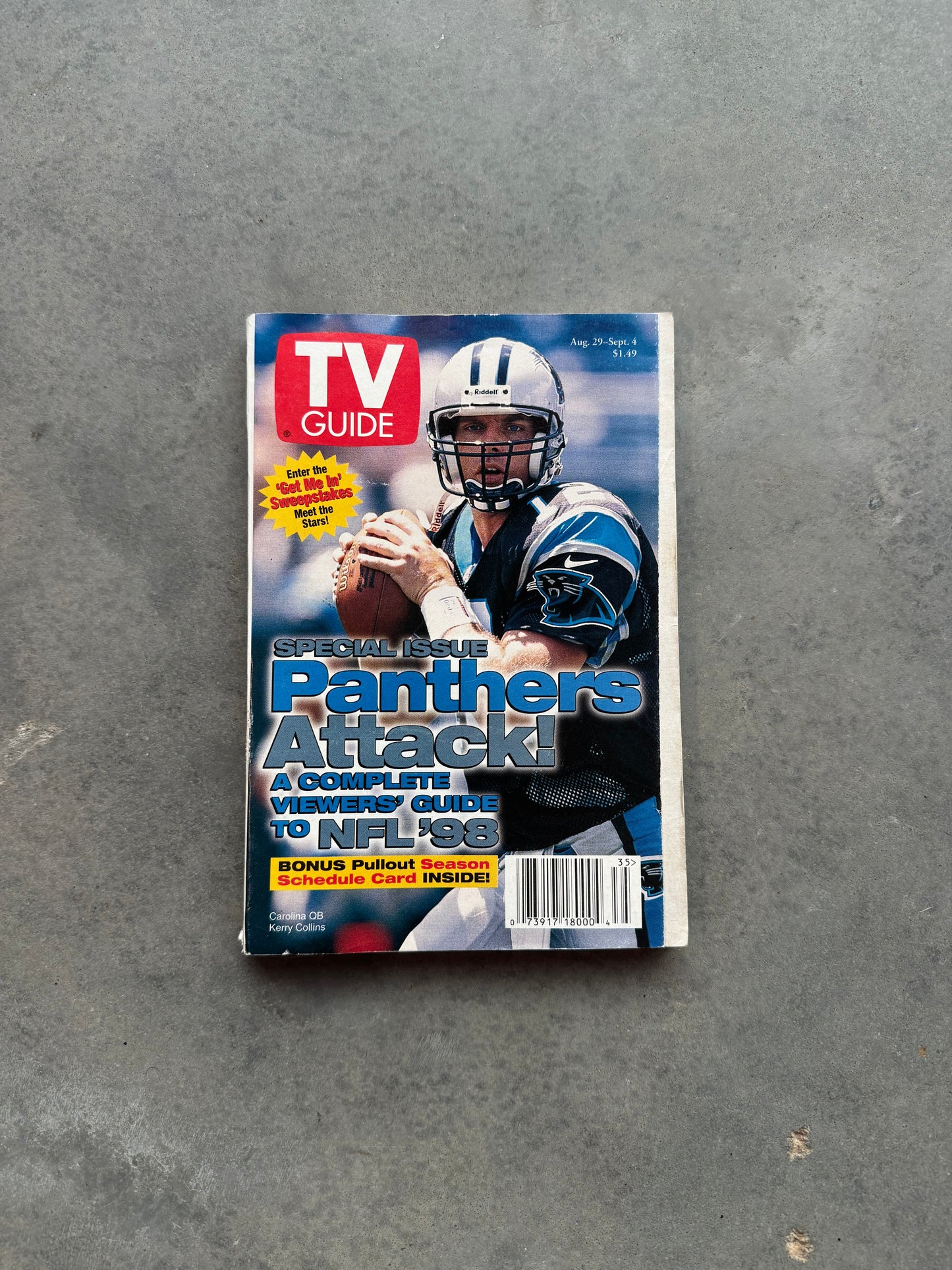 1998 “Panthers Attack!” NFL TV Guide Issue