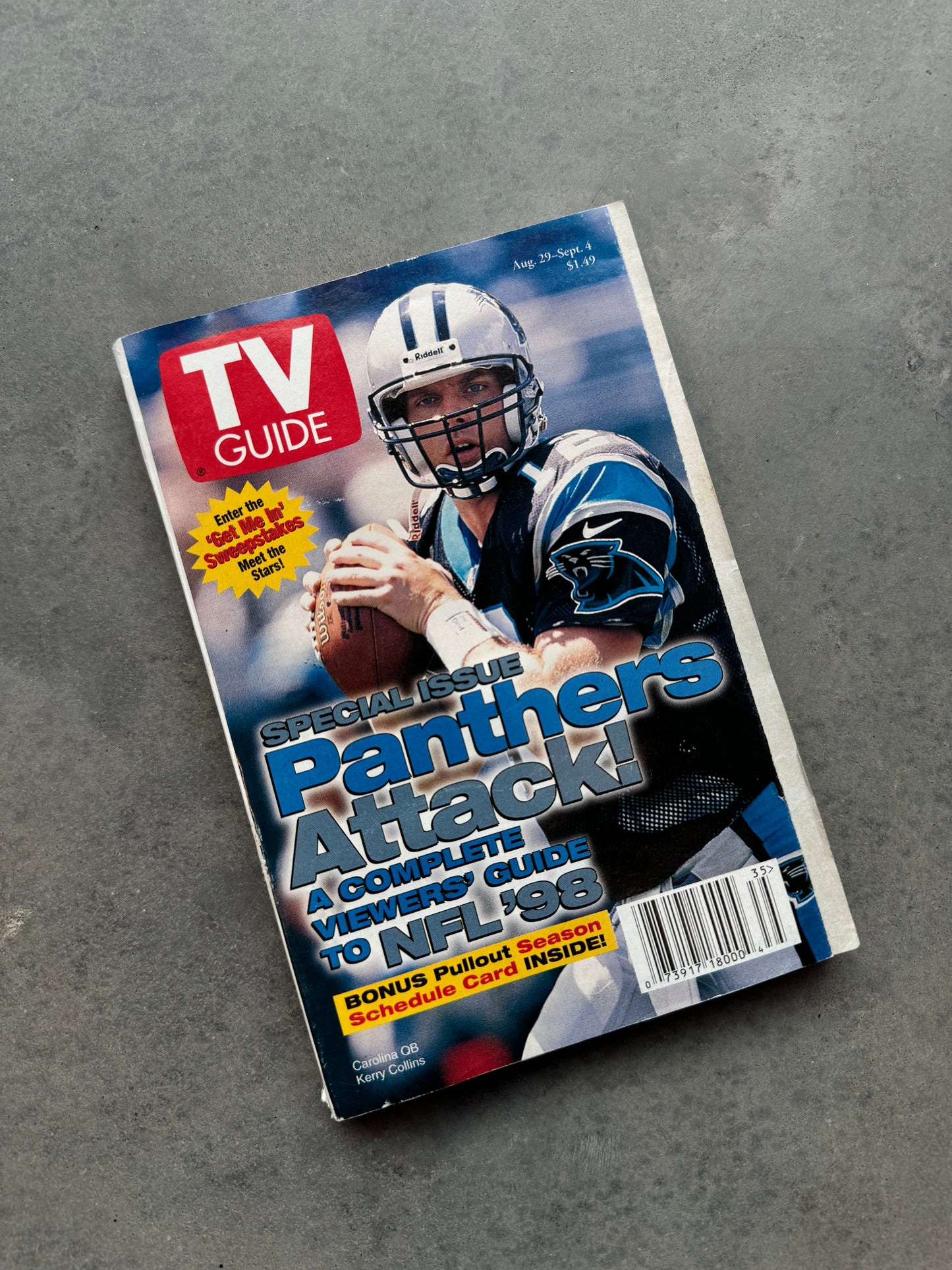 1998 “Panthers Attack!” NFL TV Guide Issue