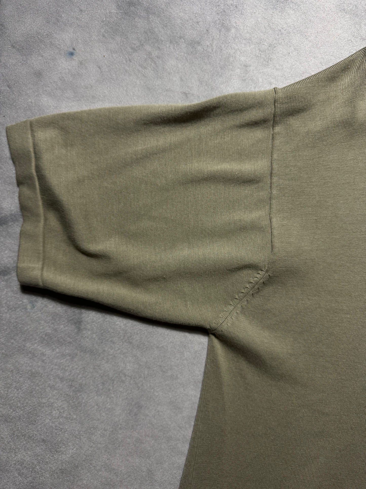 00’s Carolina Panthers Vintage Khaki Reebok Owner’s Collection Heavyweight Collared NFL Polo Shirt (XL)