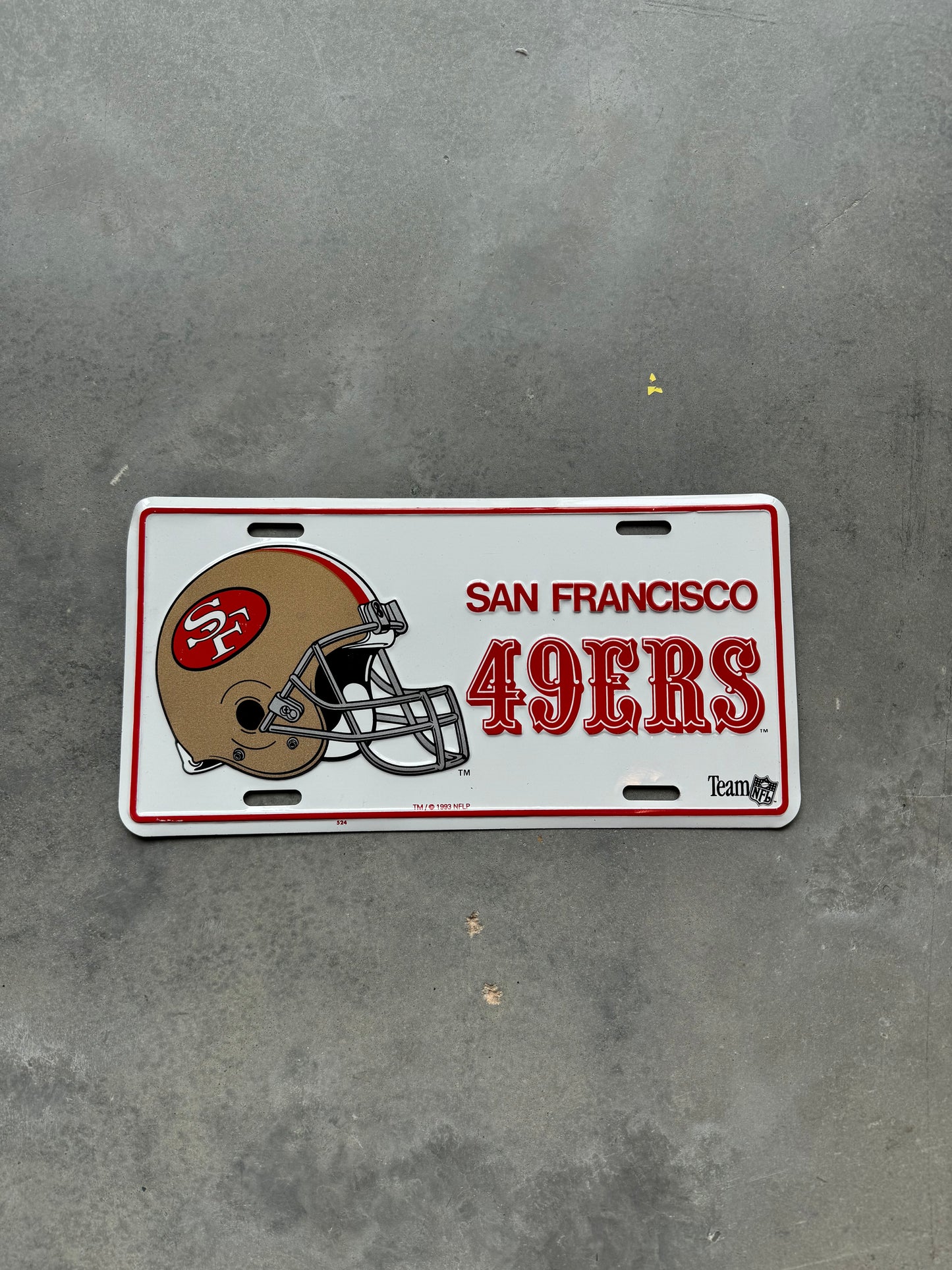 1993 San Francisco 49ers Vintage NFL License Plate - Brand New