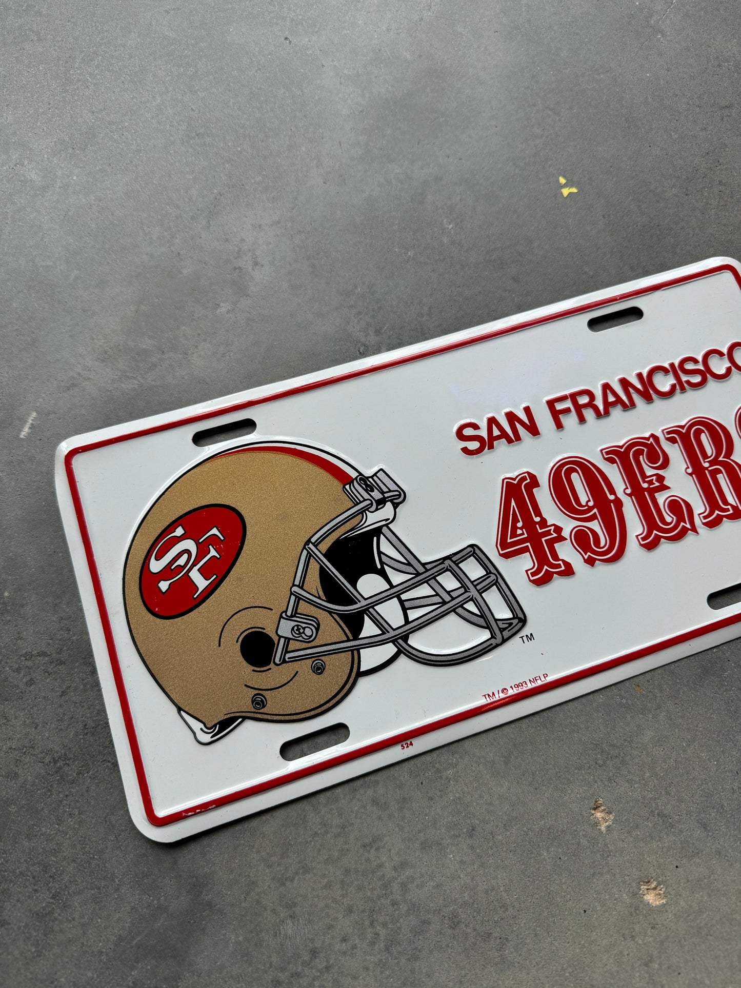 1993 San Francisco 49ers Vintage NFL License Plate - Brand New