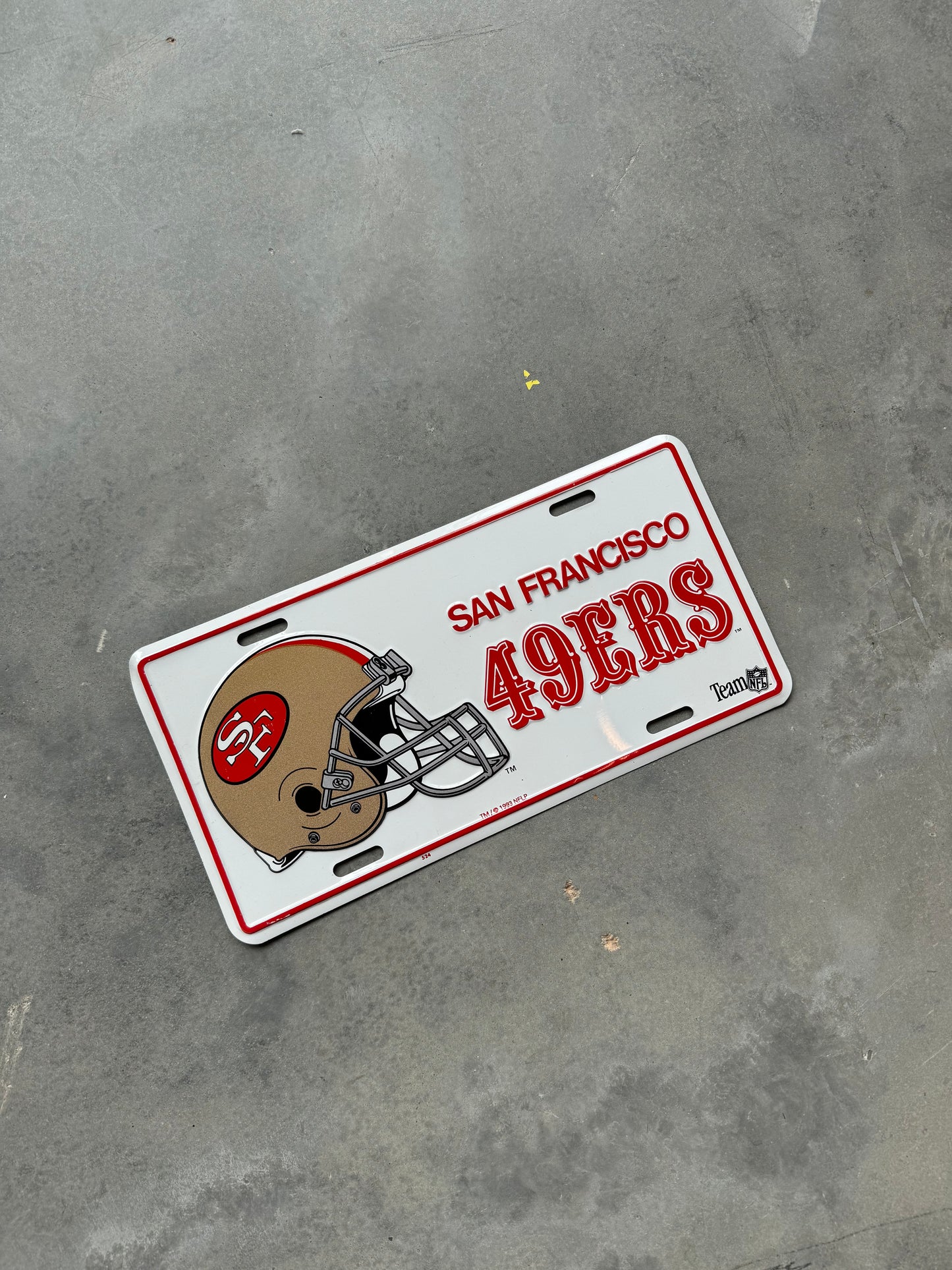 1993 San Francisco 49ers Vintage NFL License Plate - Brand New