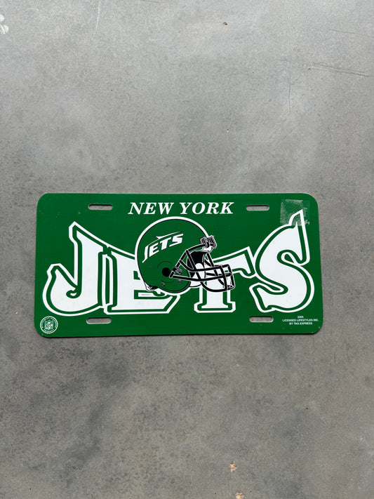 90’s New York Jets Vintage NFL License Plate - Brand New