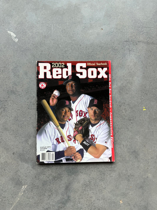 2002 Boston Red Sox Official Yearbook Vintage Coffee Table Book